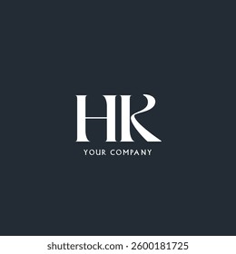 H K  letters Joint logo icon vector template.
