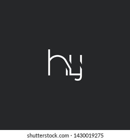 H L J letters Joint logo icon vector for business card and corporate identity.