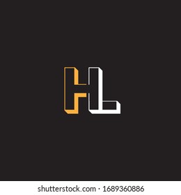 H L letter logo vector design