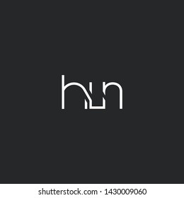 H L N letters Joint logo icon vector for business card and corporate identity.