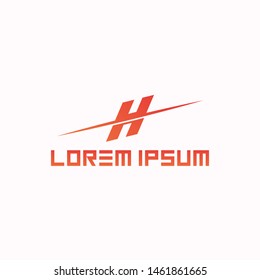 H latter logo design template for use any purpose