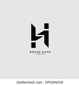 H letzteres Logo, modernes Logo, Vektordesign, letzteres Original