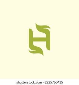 H Leaf Herbal Logo Design