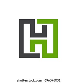 H Letter Abstract Logo Template
