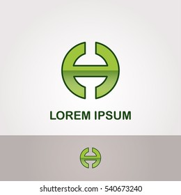 H Letter Abstract Vector Logo Design Template. Creative Typographic Concept Icon