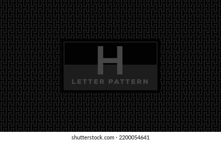 H Letter Alphabet Seamless Pattern Background