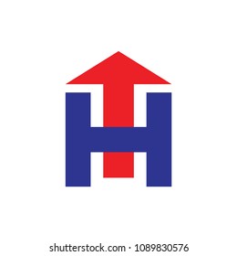 H letter with arrow logo