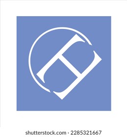 Diseño creativo del logotipo vectorial de las letras H