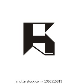 The H letter become the logo.