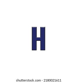 H letter bold blue font Photoshop vector simple clear precise unique for buisness card logo symbol editing business logo individual.