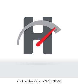 H Letter Car Speedometer, H Letter Meter Logo