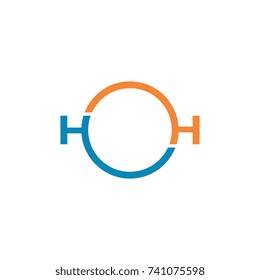 H Letter and Circle logo