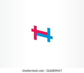 Logo-Design-Symbol für H-Buchstaben