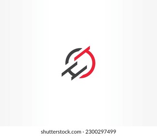 Icono de diseño del logotipo de la letra H