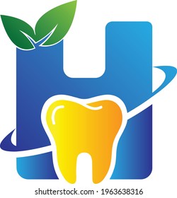 H letter Dental Clinic Logo