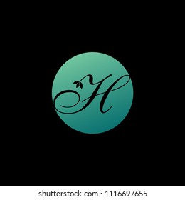 H letter feminine Logo