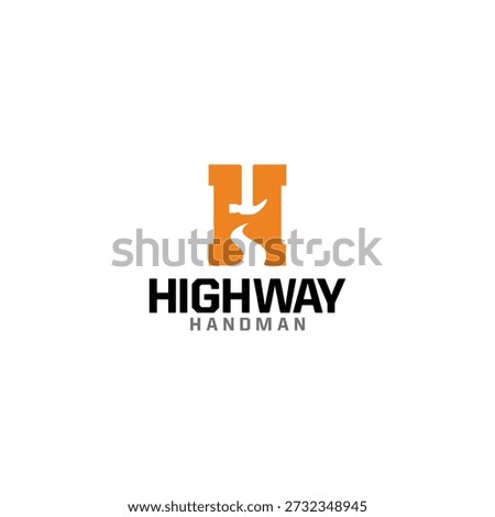 H letter for handyman carpentry vector logo design