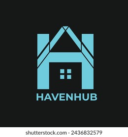 H Letter With House Concept Logo Design