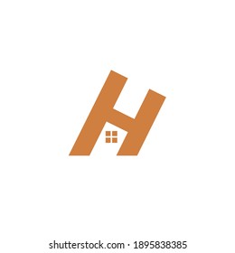 H Letter, House Logo Design, Constuction Logo Design Vector