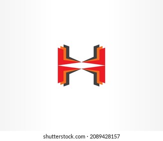 H letter icon logo design concept