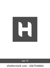 H Letter Icon Vector Logo Template