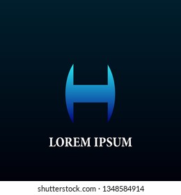 H letter initial logo, sign, icor or symbol for creative and business company
