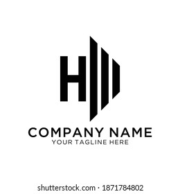 H-Buchstaben-Logo, Vektordesign-Element