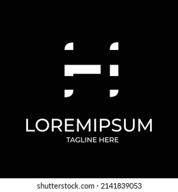 Logotipo H Letter Linked Luxury Premium