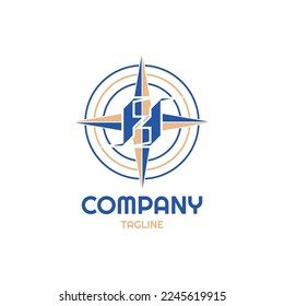Logo de la letra H y H