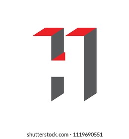 H  letter logo 3D vector design