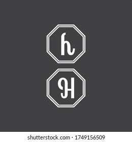 Abstraktes Design des H-Briefes