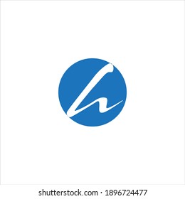 H letter logo abstract design on white color background. h icon