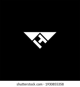 H letter logo abstract design on black color background. h alphabet