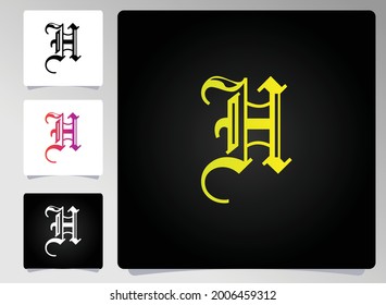 Abstraktes Design des H-Briefes