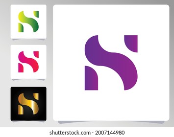 Diseño abstracto del logotipo de la letra H