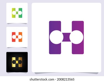 H letter logo abstract design