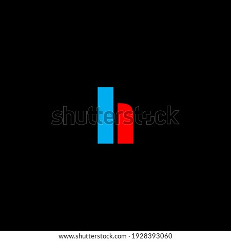 H letter logo abstract design on black color background. h alphabet