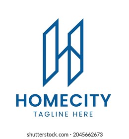 H Letter Logo. Builders company logo for business. 