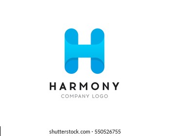 H Letter Logo concept. Creative Alphabet emblem design template. Graphic Symbol for Corporate Business Identity. Creative Vector element