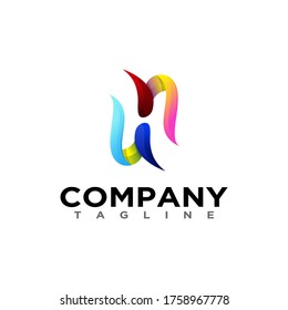 H letter logo , creative design vector