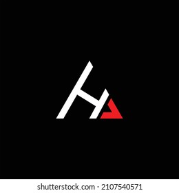 H letter logo creative design on black color background