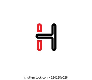  H letter logo creative design vector template