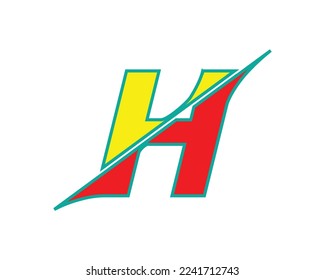 H letter logo creative design vector template