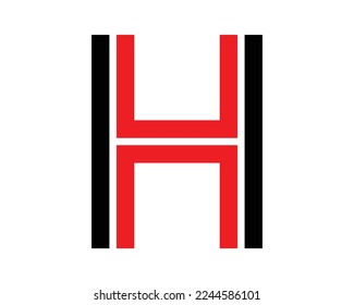 Plantilla de vectores de diseño creativo con logotipo de letra H