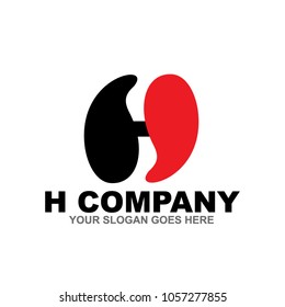 H letter logo design