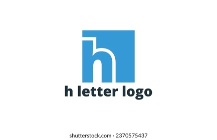 H letter logo design. Letter logo design