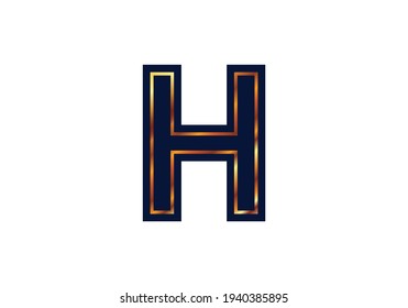H Letter Logo Design. Creative Letter icon vector.