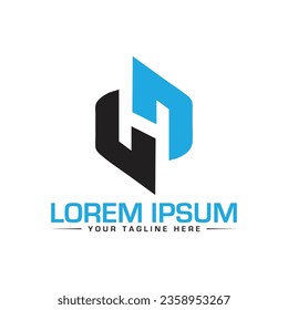 Diseño de logotipo de letra H diseño de logotipo creativo diseño de logotipo único y moderno