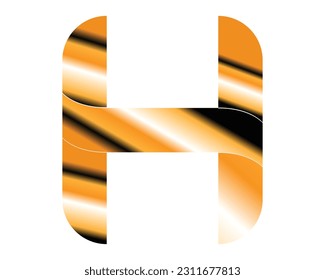H letter logo design element