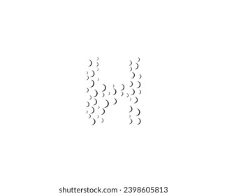 elemento de diseño del logotipo de la letra H